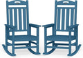 Oversized Outdoor Rocking Chairs Set of 2, High Back Outdoor Rocker Chair by Suunyn