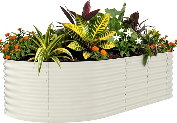 Garvee Galvanized Raised Garden Bed Outdoor, Rust-Resistant Raised Garden Beds by Garvee