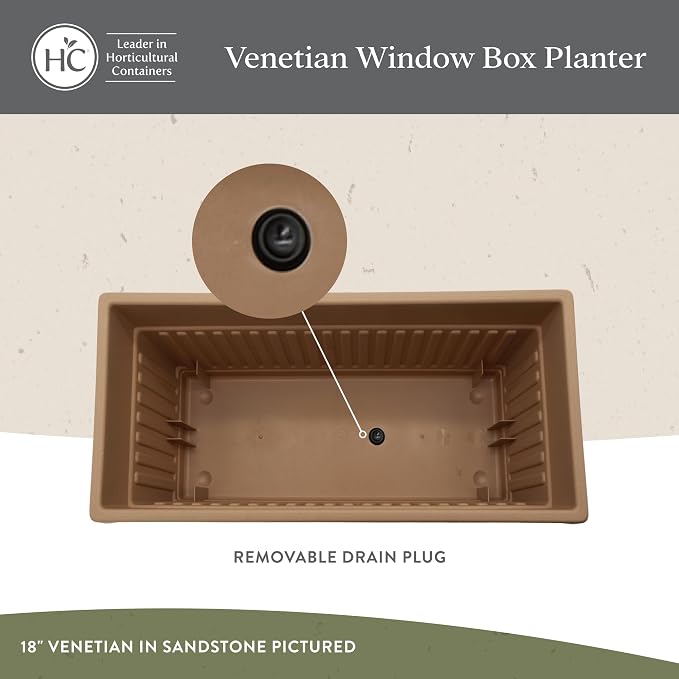 The HC Companies 18 Inch Venetian Window Planter Box - Image 3