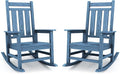 KINGYES Oversized Outdoor Rocking Chair Set of 2, All-Weather Patio Rocking by KINGYES