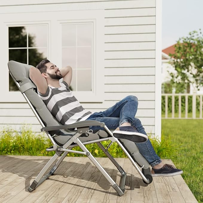 UDPATIO Oversized Zero Gravity Chair 33In XXL Lounge Chair - Image 2