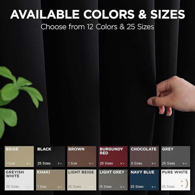 Joydeco Blackout Door Curtain for Doorway Privacy 84 Inches Long, Grommet - Image 7
