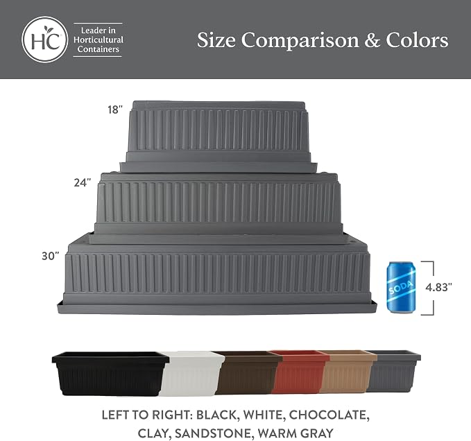The HC Companies Venetian Window Planter Box w/Drain Plug - Image 6