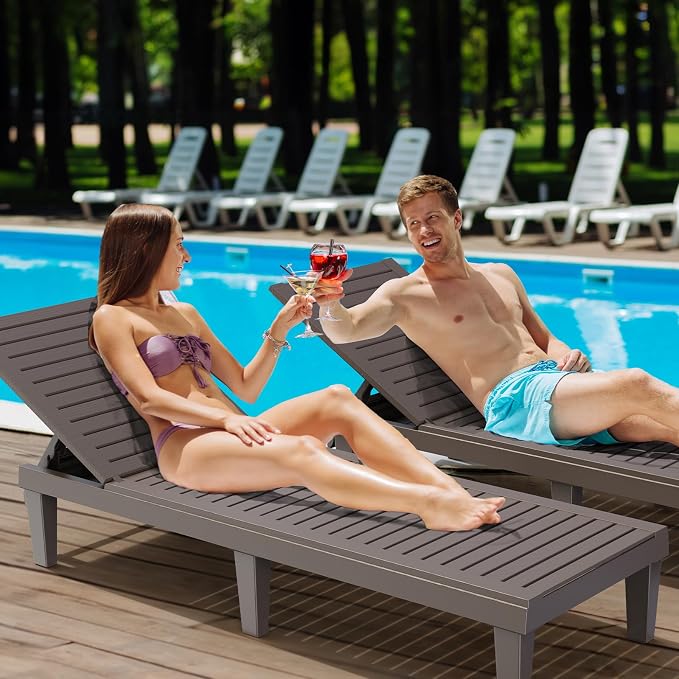 VINGLI Outdoor Chaise Lounge Chair - Image 2