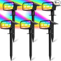 Sucolite 6-Pack Solar Spot Lights Outdoor Waterproof IP65, 3 Lighting Modes by Sucolite