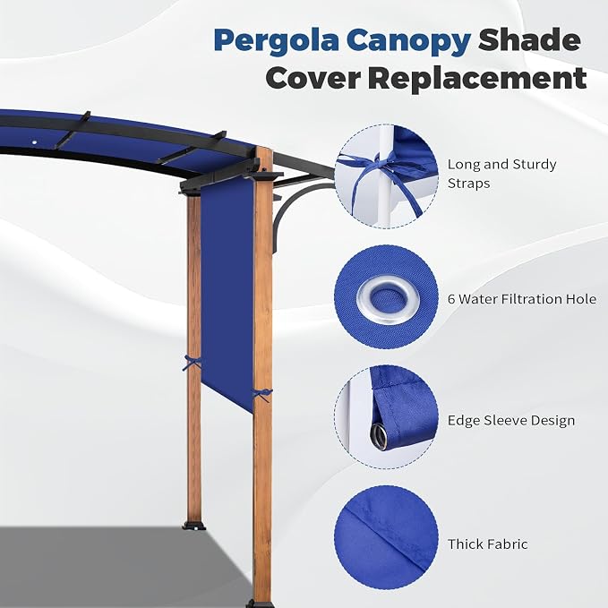 Universal Waterproof Pergola Canopy Shade Cover Replacement - Image 6