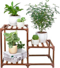 XXXFLOWER Plant Stand Indoor Outdoor 3 Tiers Wood Plant Shelf by XXXFLOWER