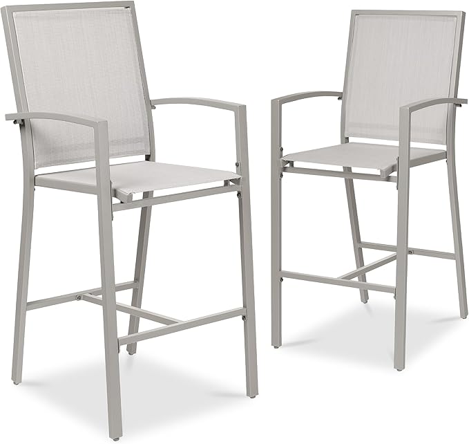 Best Choice Products Outdoor Bar Stools Set of 2, Bar Height, Patio Furniture by BestChoiceProducts