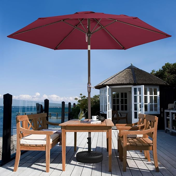 JEAREY 7.5FT Patio Umbrella Market Table Umbrella - Image 5