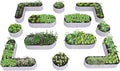 A ANLEOLIFE 12-Pack 4X4X1.5ft & 6X2X1.5ft & 81x81x18 in Deep Root Galvanized by AAnleolife