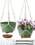 Hanging Planter Self Watering 10 Inch, 2 Pack Indoor Outdoor Hanging Baskets by Koalaime