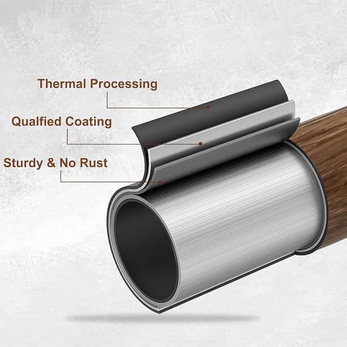 1” Diameter Curtain Rods Itself is 30 to 144 inch 1 Pack Fit 30-142 inch - Image 4