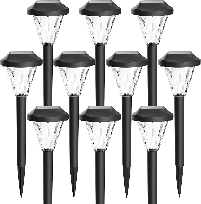 GIGALUMI 10 Pack Solar Lights Outdoor Waterproof, Outdoor Solar Lights - Image 7