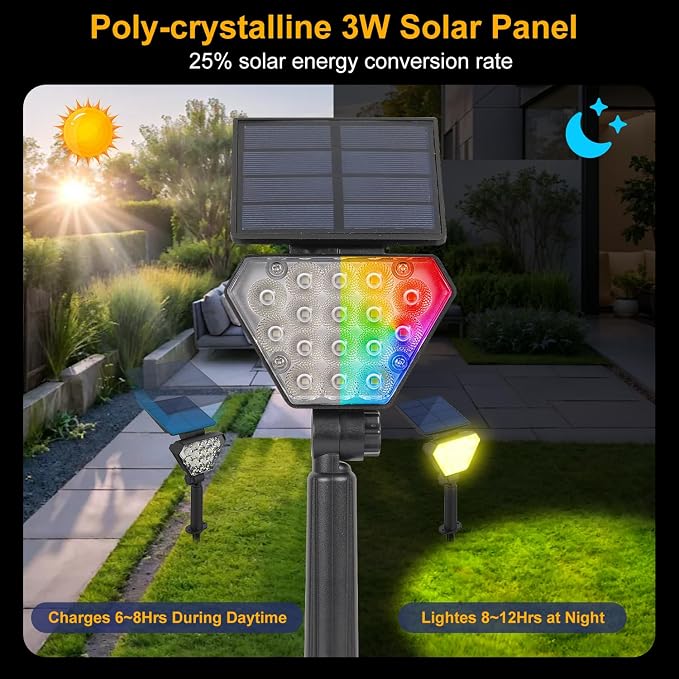 T-SUN Solar Lights Outdoor Waterproof IP65 - Image 5