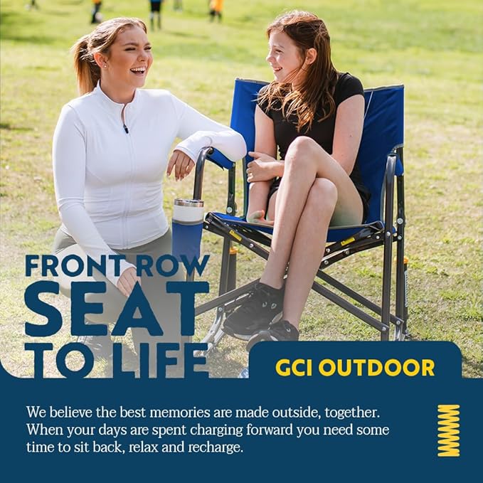 GCI Outdoor Freestyle Rocker XL Portable Folding Rocking Chair and Outdoor - Image 7