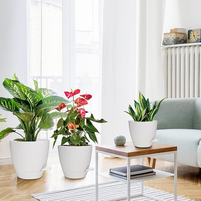 Planters for Indoor Plants, 8/7/6.5/6/5.5/5 Inch Self Watering Planters - Image 6