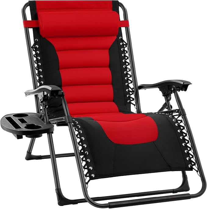 Best Choice Products Oversized Padded Zero Gravity Chair, Folding Outdoor Patio by BestChoiceProducts