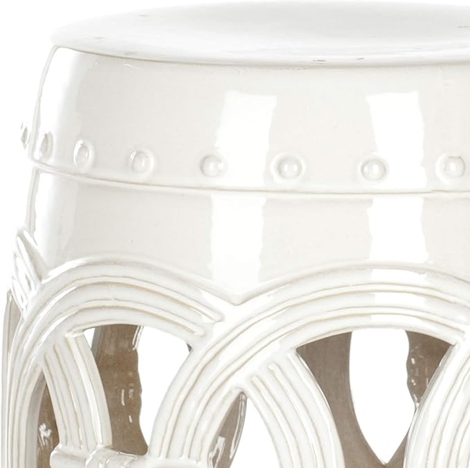 SAFAVIEH Home Collection Double Coin Antique White Ceramic Indoor/ Outdoor - Image 4