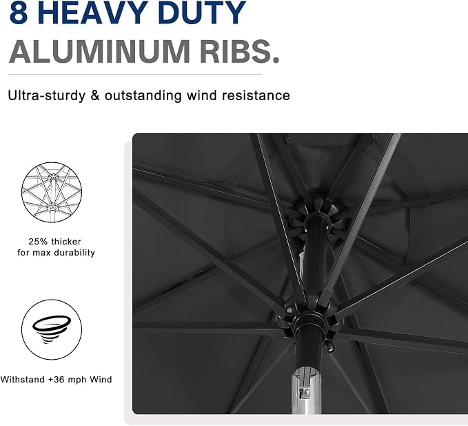 ABCCANOPY 10FT Durable Solar Led Patio Umbrellas - Image 7