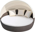 MICTONY Outdoor Daybed Cushion Cover, Sun Bed Cushion Cover, Outdoor Round Bed by Mictony