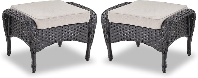 Belord Outdoor Ottomans for Patio Foot Rest by Belord