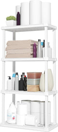 IRIS USA 4-Shelf Light Duty Plastic Storage Shelves, 200lb Capacity, Medium by IRISUSA