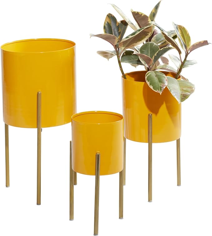 Deco 79 Metal Indoor Outdoor Planter Large Planter Pot by Deco79