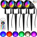 Halloween Christmas RGBW Landscape Light Outdoor, 10W Color Changing Low by Aoaxl