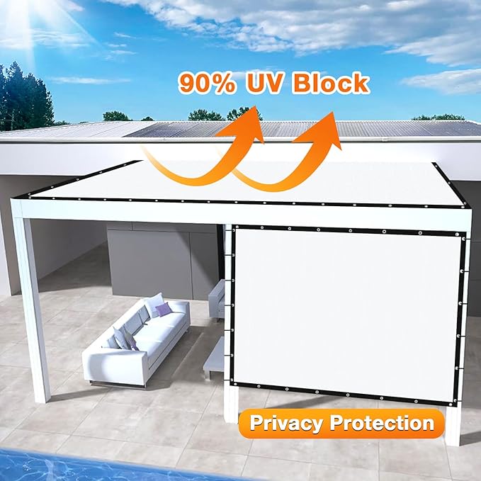Artpuch Outdoor Pergola Shade Cover 10' X 18' Sun Shade Cloth - Image 3