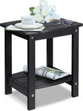 Y&M Outdoor Side Table, HIPS Adirondack Small Double Layer Table, Waterproof by YM
