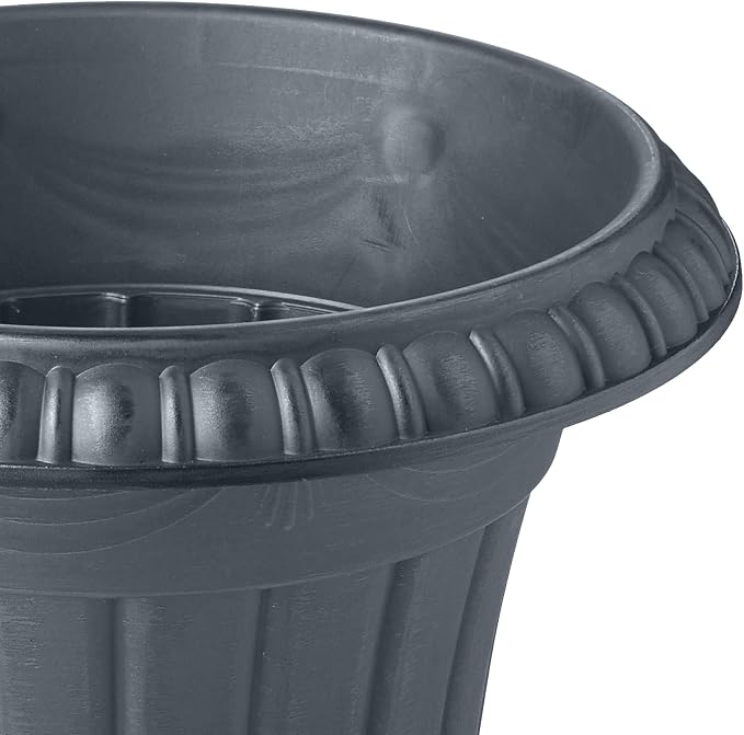 Arcadia Garden Products PL00GY Classic Traditional Plastic Urn Planter - Image 3