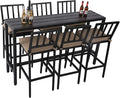 Outdoor Patio Bar Set, Bar Height Patio Dining Set, Weather-Resistant Bistro by Sumshadow