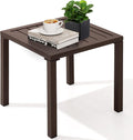 Crestlive Products Aluminum Outdoor Side Table, Pool Lounge Chair Side Table by CrestliveProducts