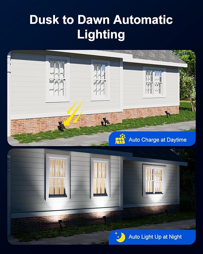 4 Pack Solar Spotlights Outdoor Waterproof - Image 7