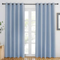 NICETOWN Vintage Blue Blackout Curtains 84 inch Length, Grommet Top Room by NICETOWN
