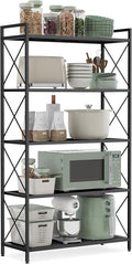 SONGMICS 5-Tier Metal Storage Rack, Shelving Unit by SONGMICSbySONGMICSHOME