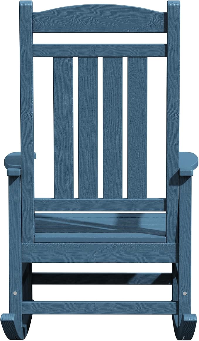 KINGYES Oversized Patio Rocking Chair Set of 2, High Density Polyethylene - Image 11