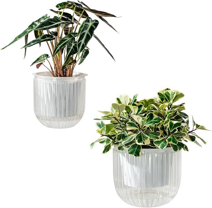 Melphoe Self Watering Pots for Indoor Plants Planter, 8.3/5.3 Inch 2 Pack by Melphoe