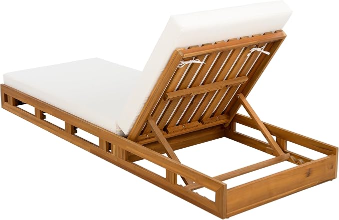 Christopher Knight Home Jossie Acacia Wood Chaise Lounge Chair Outdoor Set of 2 - Image 6
