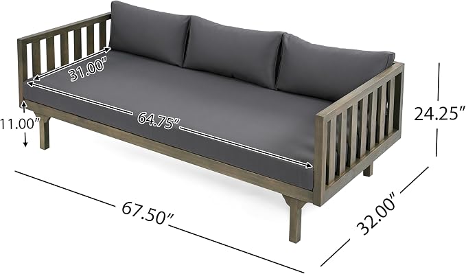 Christopher Knight Home Claremont Patio Sofa and Coffee Table Set, 2 Piece - Image 3