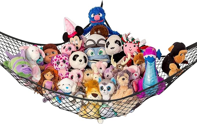 Lilly's Love Large Stuffed Animal Hammock | Corner Hanging Organizer, Stuffed by LillysLove