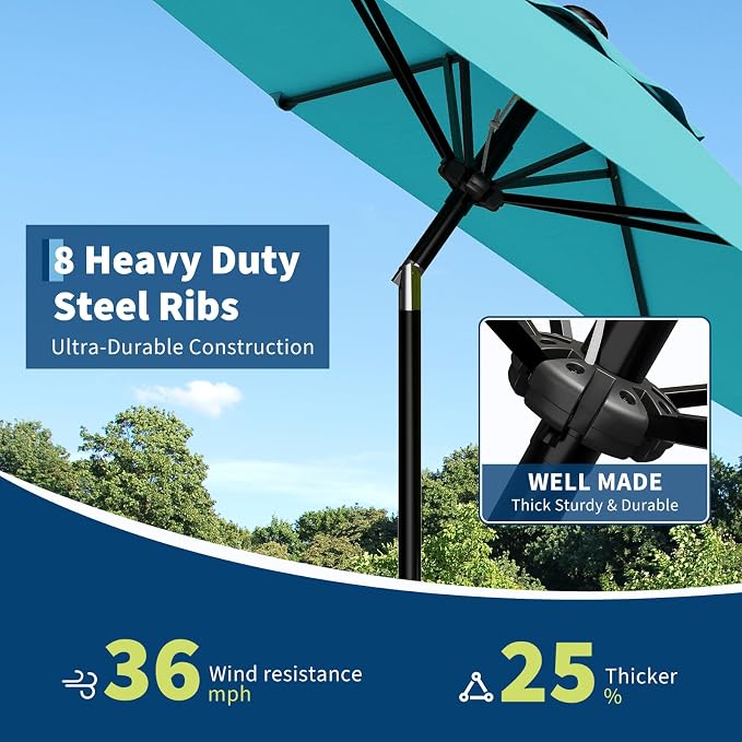 Garvee 10FT Patio Umbrella - Image 6