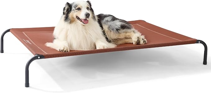 Bedsure Outdoor Elevated XL Dog Bed, Portable Indoor & Outdoor Cooling Raised by BEDSURE