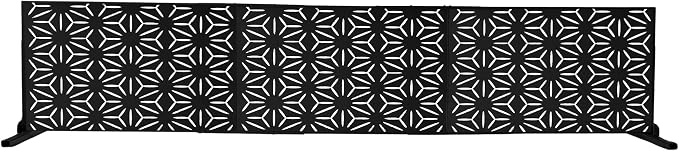 Oakland Living 6 ft. X 4 ft. Black Freestanding Metal Privacy Screen Room - Image 7