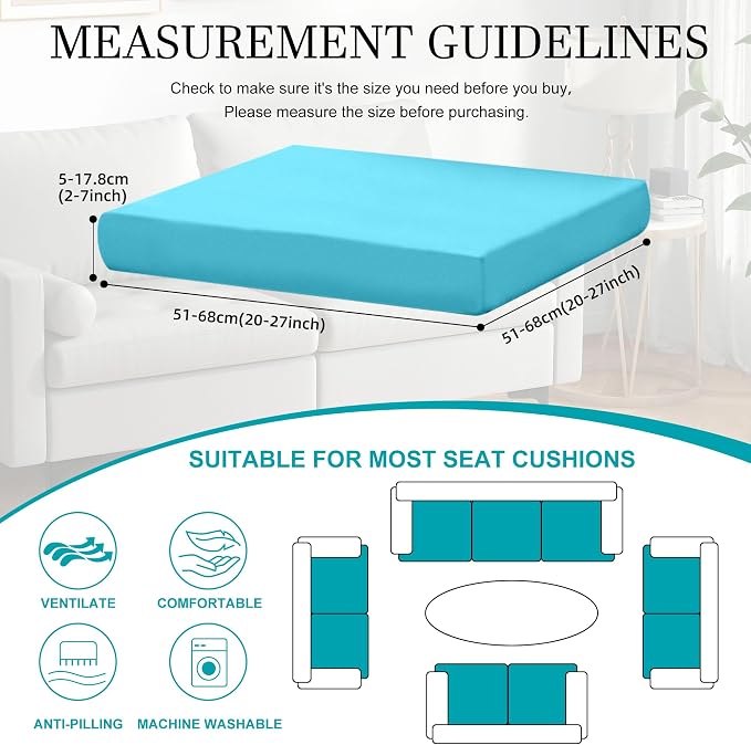 14Pcs Stretch Patio Cushion Covers, Outdoor Couch Covers Replacement, Outdoor - Image 2