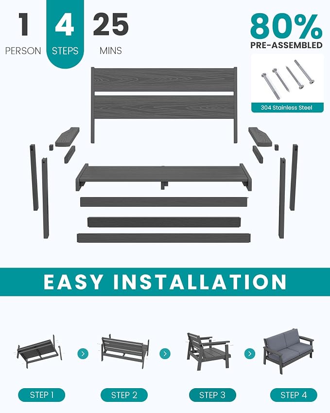 SERWALL Outdoor Loveseat - Image 8