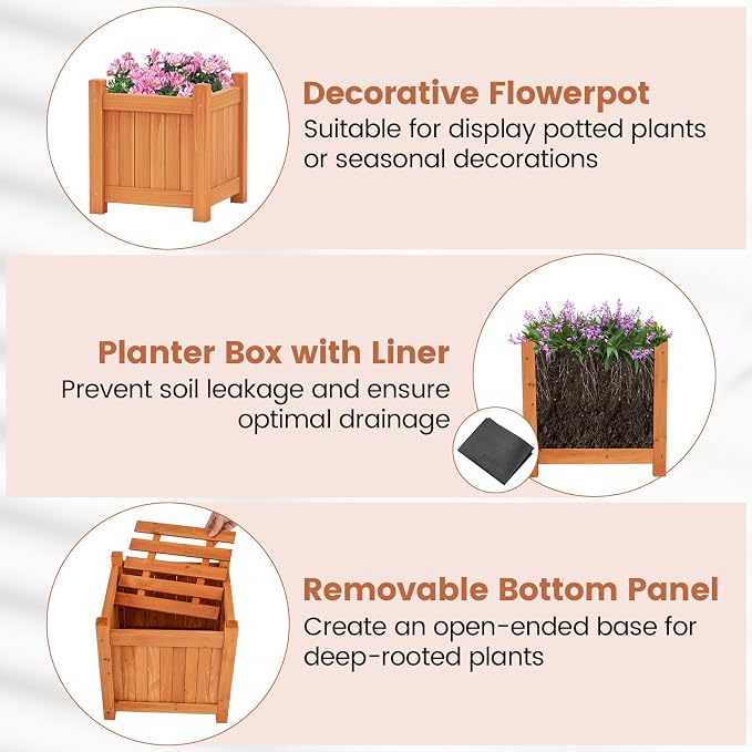 Giantex 2-in-1 Outdoor Bench - Image 6