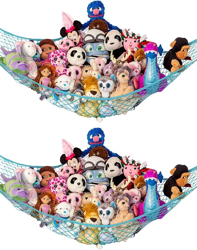 Lilly's Love Stuffed Animal Hammock | Corner Hanging Organizer, Toy Storage by LillysLove