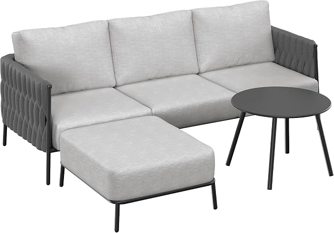 EAST OAK Life Chatter Patio Furniture Set, Outdoor Furniture Sectional Sofa Set by EASTOAK