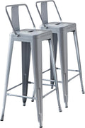 AC Pacific 30” Metal Barstool Set of 2 – Country Rustic Style by ACPacific